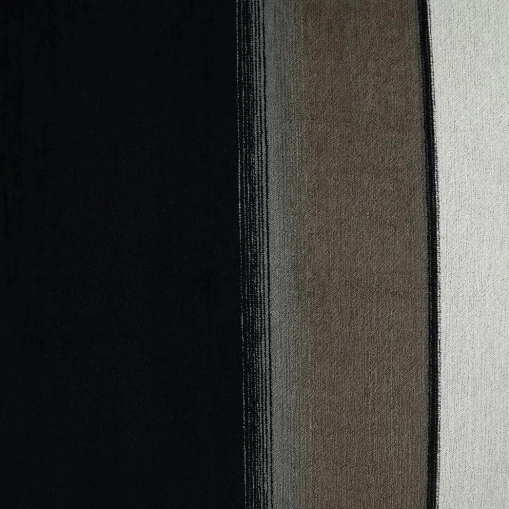 Kamara Ebony Abstract Black Large Throw Pillow Insert - LOOMLAN - D.V. Kap - Throw Pillows