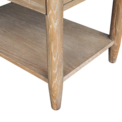 Kamelia One Drawer Wood Nightstand-Nightstands-LH Imports-LOOMLAN