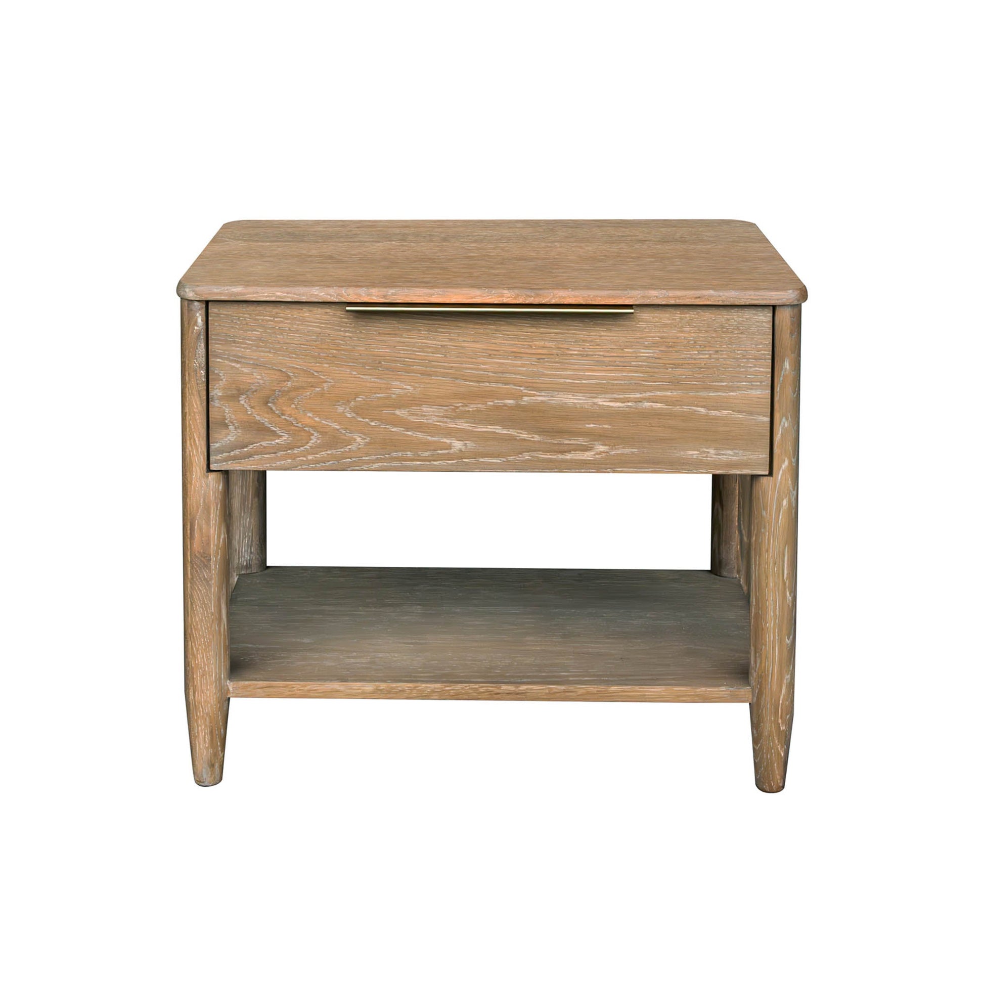 Kamelia One Drawer Wood Nightstand-Nightstands-LH Imports-LOOMLAN