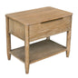 Kamelia One Drawer Wood Nightstand-Nightstands-LH Imports-LOOMLAN