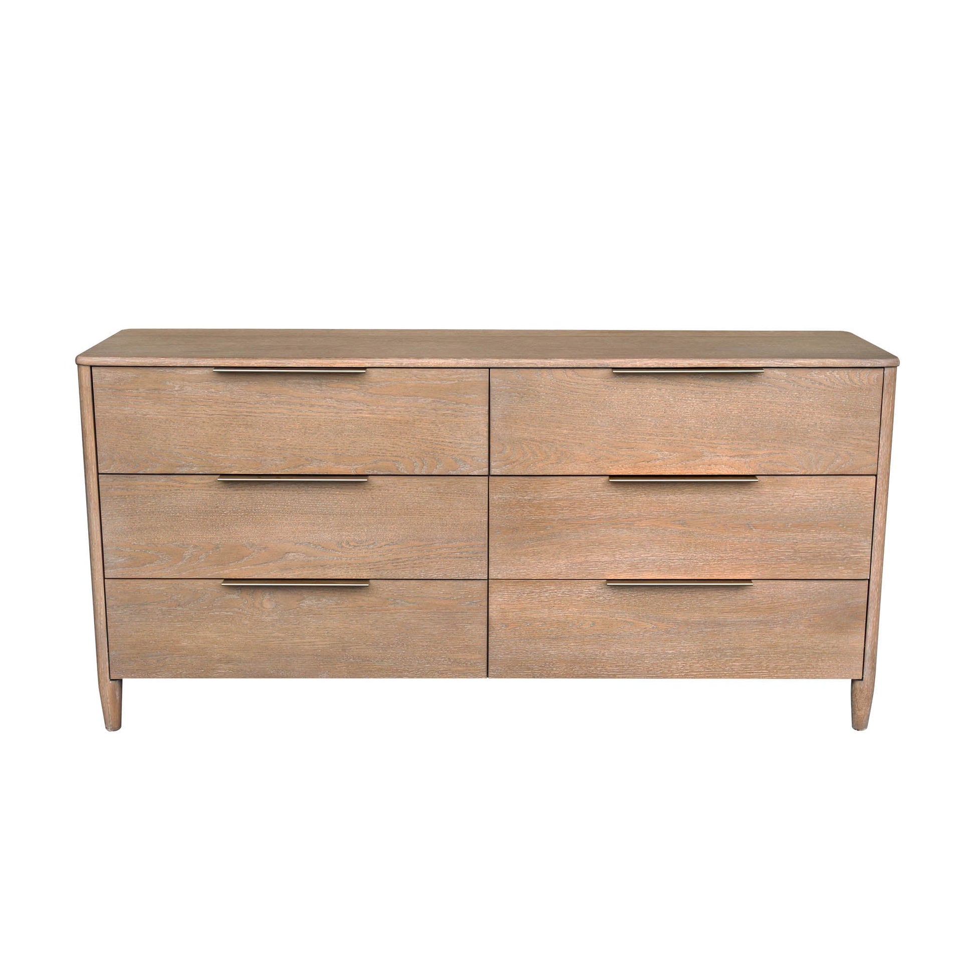 Kamelia Six Drawers Wood Dresser-Dressers-LH Imports-LOOMLAN