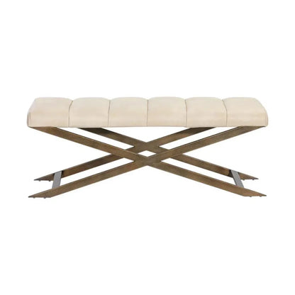 Kammi Leather Bedroom Bench - LOOMLAN - SUNPAN - Bedroom Benches