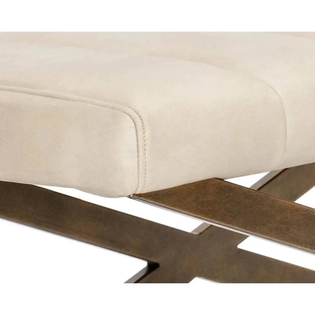 Kammi Leather Bedroom Bench - LOOMLAN - SUNPAN - Bedroom Benches