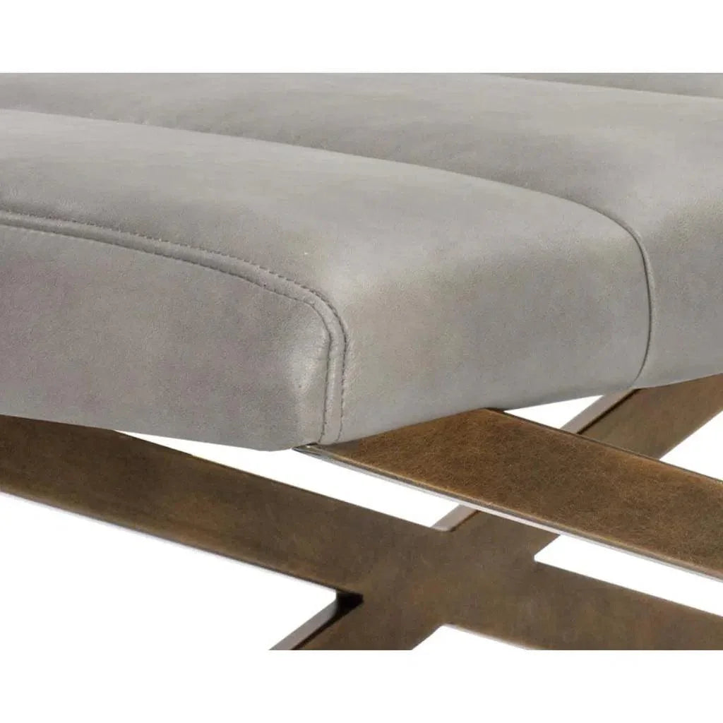 Kammi Leather Bedroom Bench - LOOMLAN - SUNPAN - Bedroom Benches