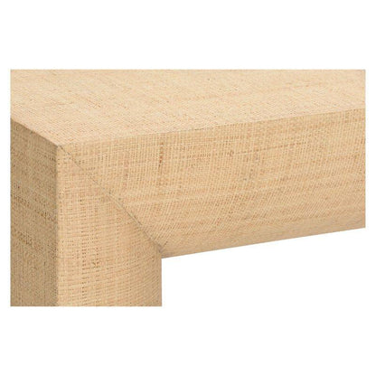 Kamo Natural Raffia Finish Console Table - LOOMLAN - Wildwood - Console Tables