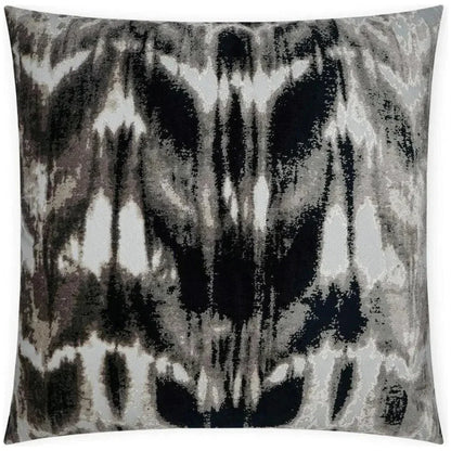 Kanoko Grey Global Black Grey Large Throw Pillow Insert - LOOMLAN - D.V. Kap - Throw Pillows