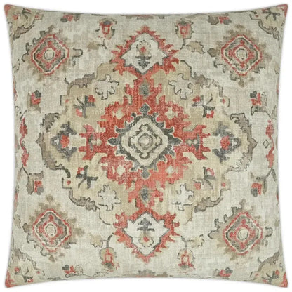 Kapoor Linen Red Throw Pillow With Insert - LOOMLAN - D.V. Kap - Throw Pillows