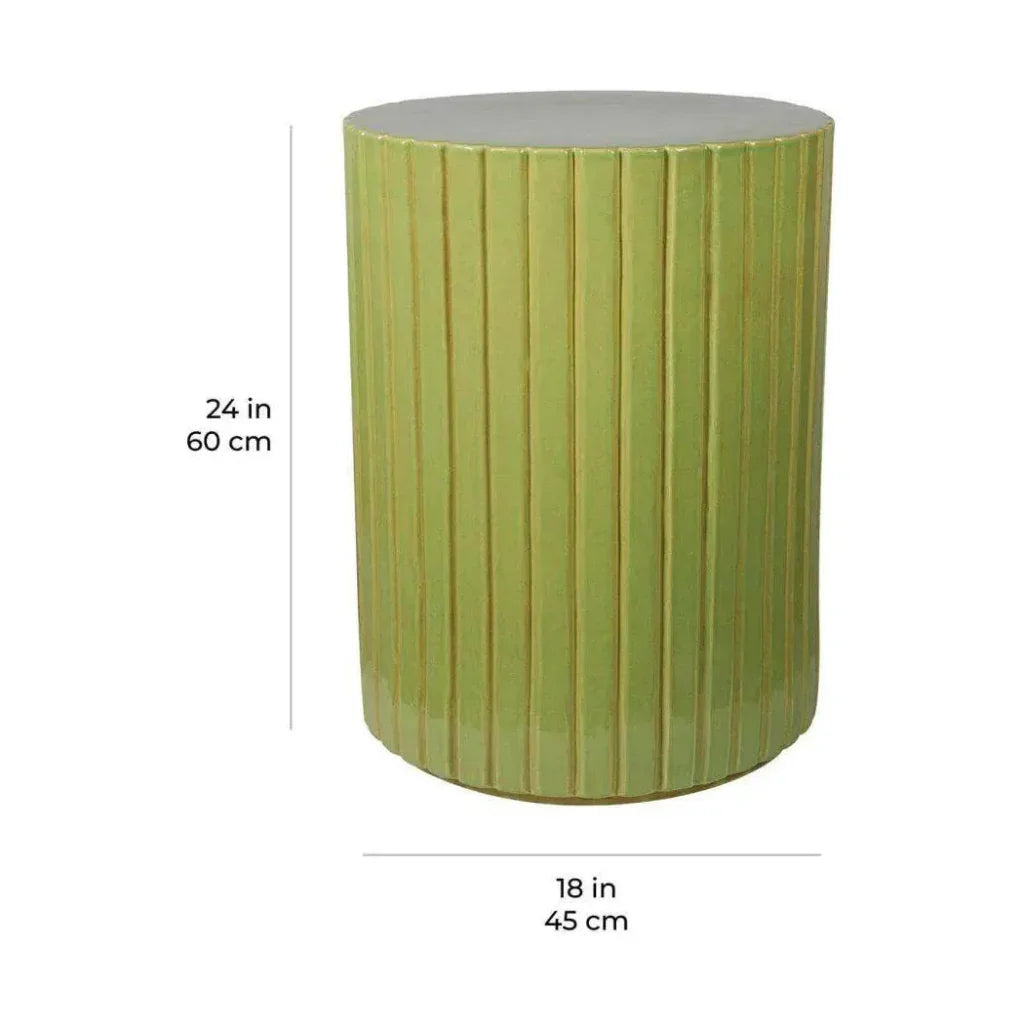 Kara Accent Table - Green Outdoor End Table - LOOMLAN - Seasonal Living - Outdoor Side Tables