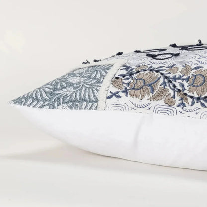 Kara Botanical Throw Pillow With Down Insert - LOOMLAN - LOOMLAN - Throw Pillows