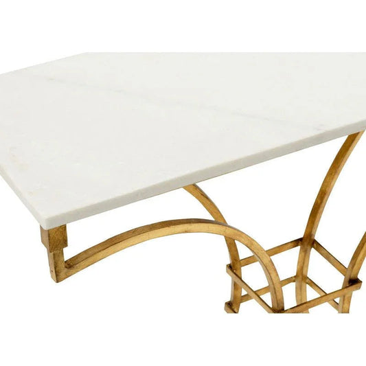 Kara Marble Top Console Table - LOOMLAN - Wildwood - Console Tables