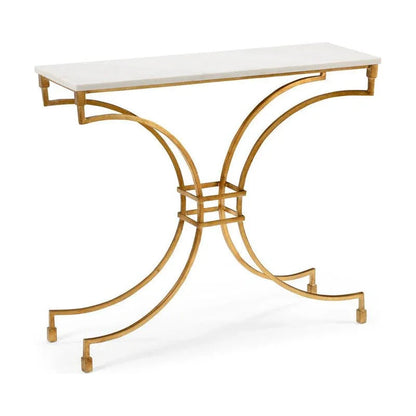 Kara Marble Top Console Table - LOOMLAN - Wildwood - Console Tables