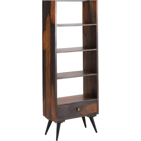 Karan Wooden One Drawer Etagere-Etageres-LOOMLAN-LOOMLAN