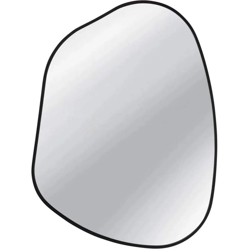 Karaniya MDF Black Wall Mirror - LOOMLAN - Bassett Mirror - Wall Mirrors