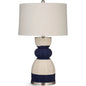 Kareen Linen Rope and Steel BlueTable Lamp - LOOMLAN - Bassett Mirror - Table Lamps