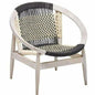 Rope Papasan White Barrel Accent Chair - LOOMLAN - LOOMLAN - Accent Chairs