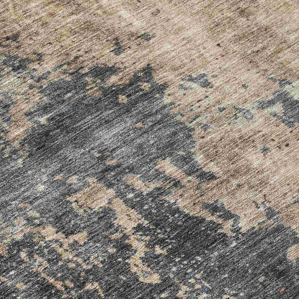 Karima Brown Washable Indoor - Outdoor Rug - LOOMLAN - LOOMLAN Rugs - Outdoor Rugs