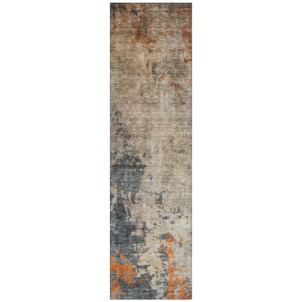 Karima Brown Washable Indoor - Outdoor Rug - LOOMLAN - LOOMLAN Rugs - Outdoor Rugs