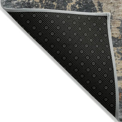 Karima Brown Washable Indoor - Outdoor Rug - LOOMLAN - LOOMLAN Rugs - Outdoor Rugs