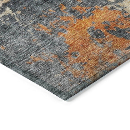 Karima Brown Washable Indoor - Outdoor Rug - LOOMLAN - LOOMLAN Rugs - Outdoor Rugs