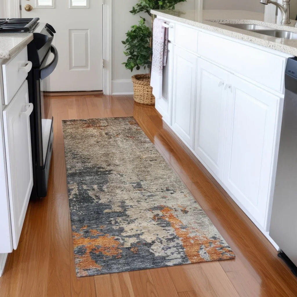 Karima Brown Washable Indoor - Outdoor Rug - LOOMLAN - LOOMLAN Rugs - Outdoor Rugs