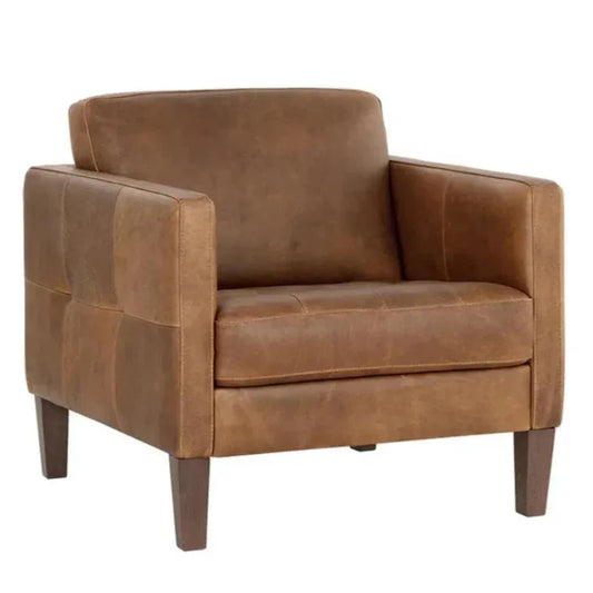 Karmelo Leather Armchair - LOOMLAN - SUNPAN - Club Chairs