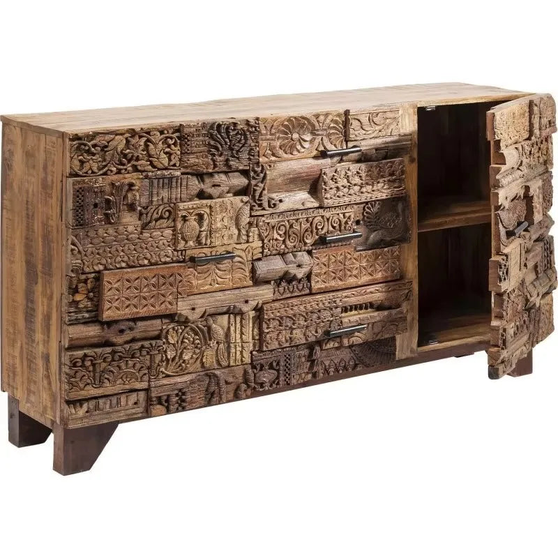 Karri Three Drawers Wood Sideboard