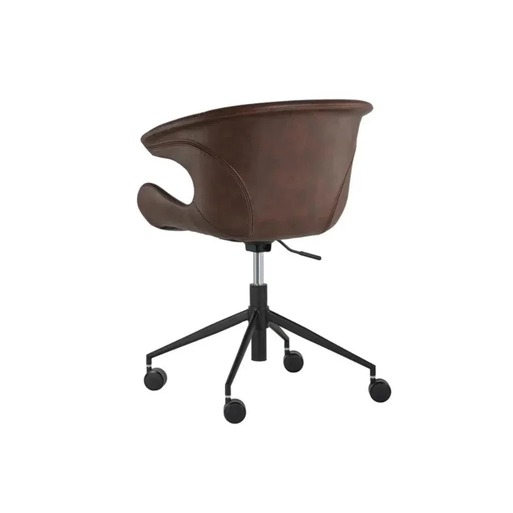 Kash Leather Office Chair-Office Chairs-SUNPAN-LOOMLAN