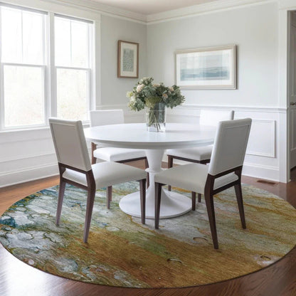 Kashava Orange Washable Indoor - Outdoor Rug - LOOMLAN - LOOMLAN Rugs - Outdoor Rugs