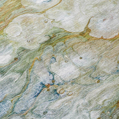 Kashava Orange Washable Indoor - Outdoor Rug - LOOMLAN - LOOMLAN Rugs - Outdoor Rugs