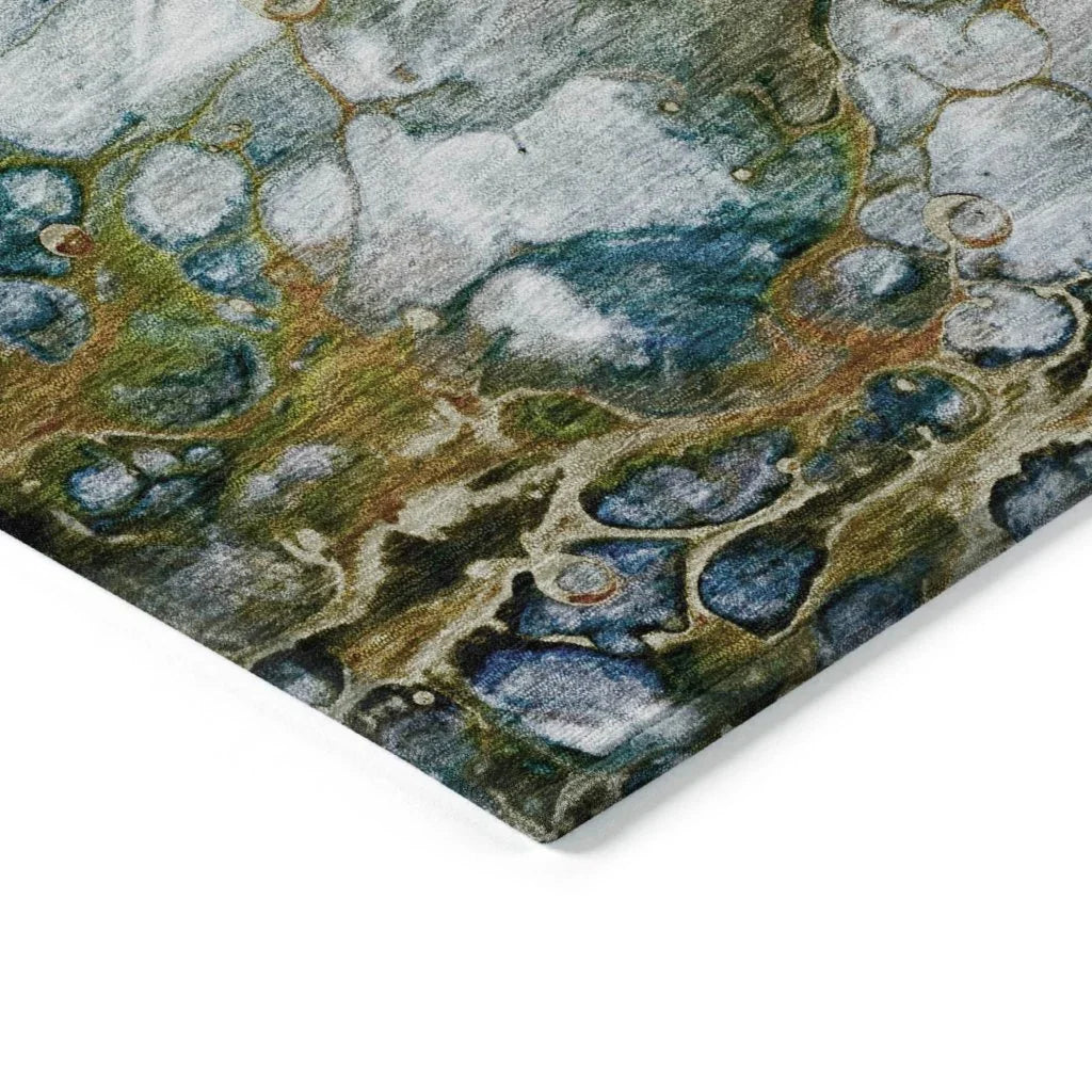 Kashava Orange Washable Indoor - Outdoor Rug - LOOMLAN - LOOMLAN Rugs - Outdoor Rugs