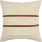 Kate Leather Stripe Throw Pillow Down Insert - LOOMLAN - LOOMLAN - Throw Pillows