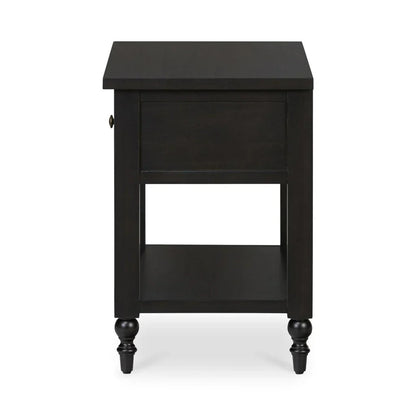 Katherine Black Soft Closing Drawer Nightstand - LOOMLAN - Moe's Home - Nightstands