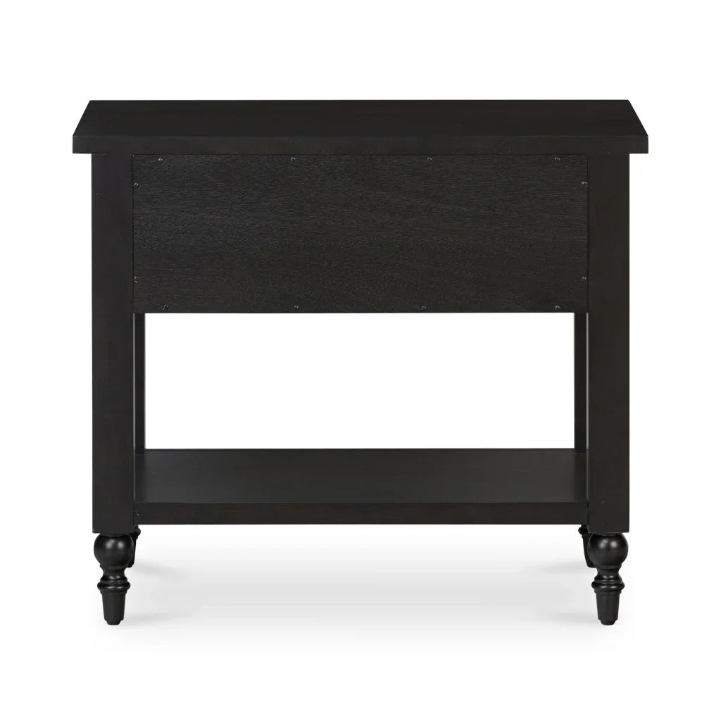 Katherine Black Soft Closing Drawer Nightstand - LOOMLAN - Moe's Home - Nightstands