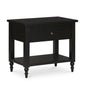 Katherine Black Soft Closing Drawer Nightstand - LOOMLAN - Moe's Home - Nightstands