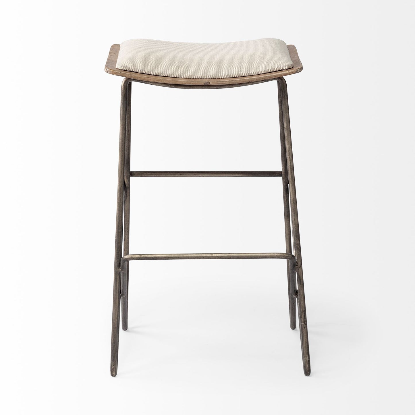 Katniss Cream Fabric Barstool