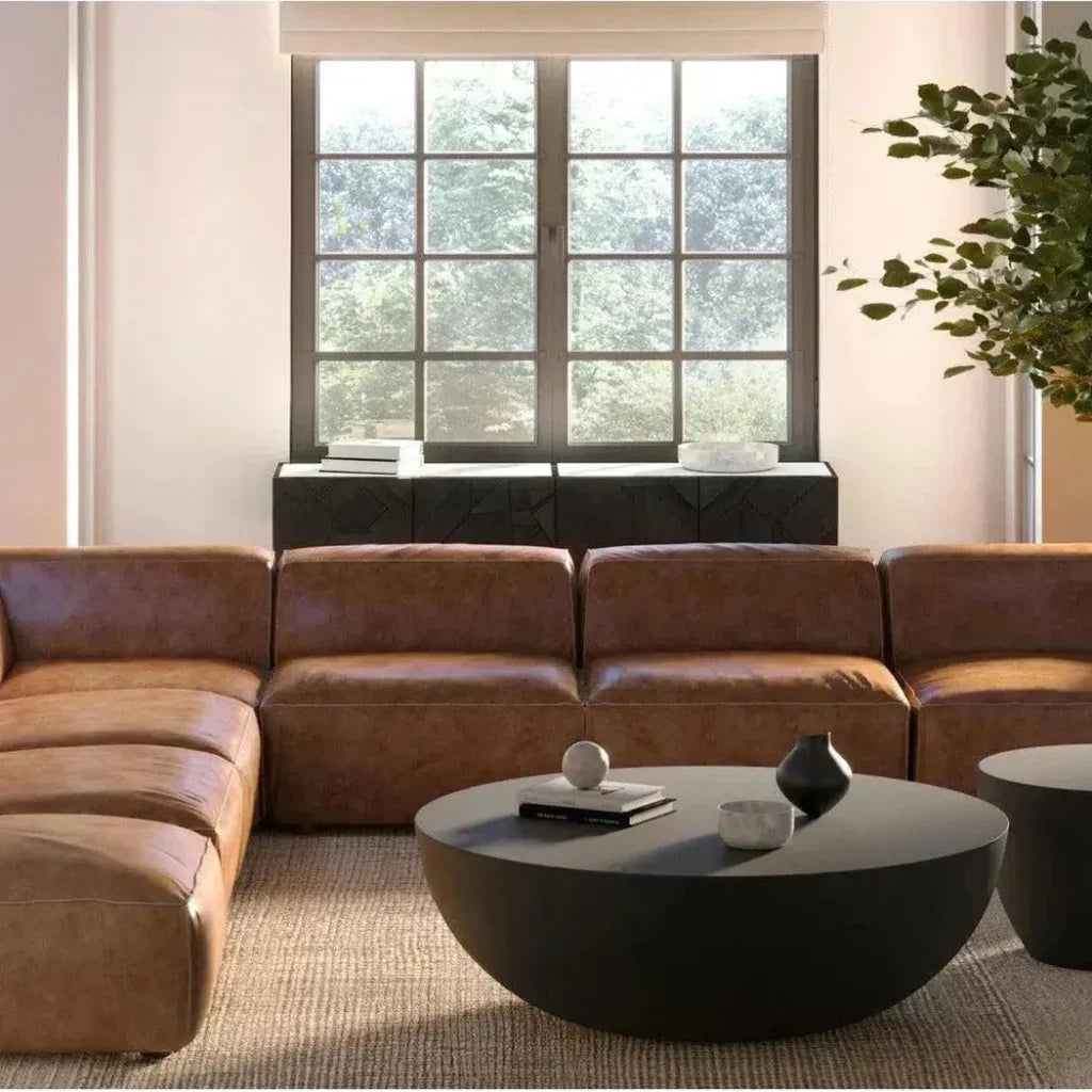 Kattan Marble Top and Wood Frame Sideboard - LOOMLAN - Moe's Home - Sideboards