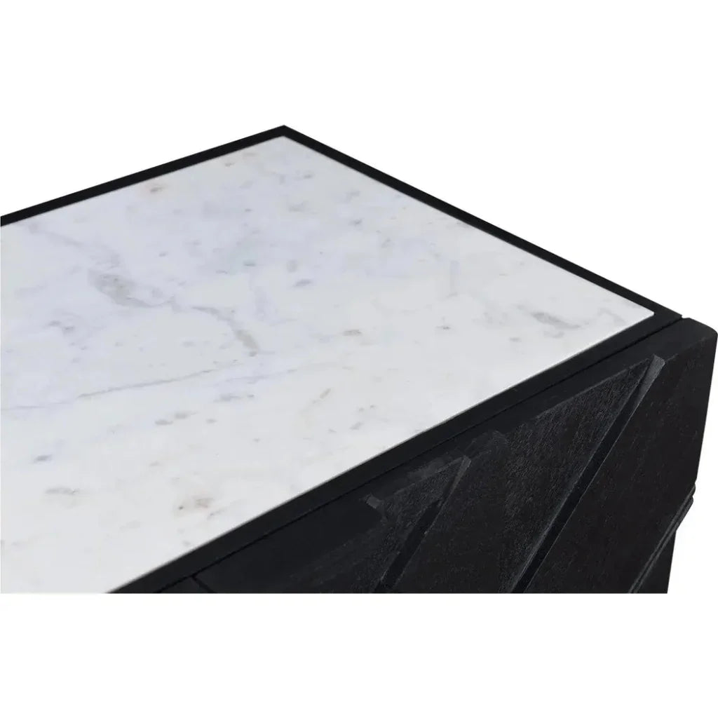 Kattan Marble Top and Wood Frame Sideboard - LOOMLAN - Moe's Home - Sideboards