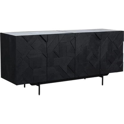 Kattan Marble Top and Wood Frame Sideboard - LOOMLAN - Moe's Home - Sideboards