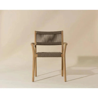 Kavala Rope Stackable Outdoor Dining Armchair-Outdoor Dining Chairs-SUNPAN-LOOMLAN