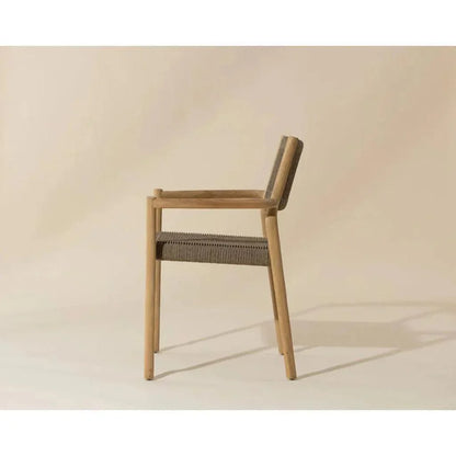 Kavala Rope Stackable Outdoor Dining Armchair-Outdoor Dining Chairs-SUNPAN-LOOMLAN