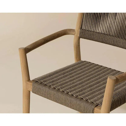 Kavala Rope Stackable Outdoor Dining Armchair-Outdoor Dining Chairs-SUNPAN-LOOMLAN