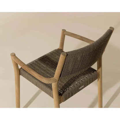 Kavala Rope Stackable Outdoor Dining Armchair-Outdoor Dining Chairs-SUNPAN-LOOMLAN