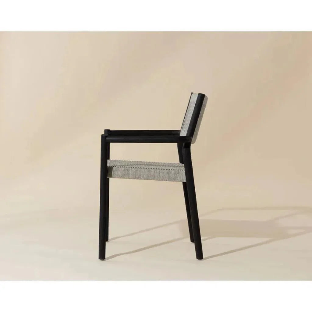 Kavala Rope Stackable Outdoor Dining Armchair-Outdoor Dining Chairs-SUNPAN-LOOMLAN