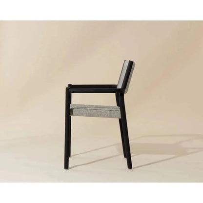 Kavala Rope Stackable Outdoor Dining Armchair-Outdoor Dining Chairs-SUNPAN-LOOMLAN
