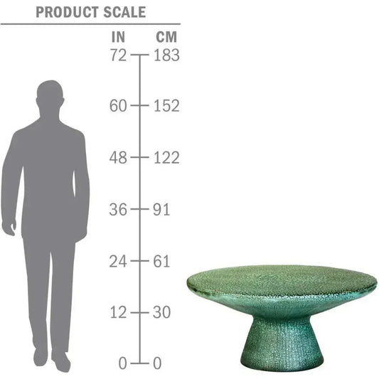 Kavis Coffee Table - Blue Outdoor Coffee Table-Outdoor Coffee Tables-Seasonal Living-LOOMLAN