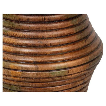 Kayan Mango Wood Brown Round End Table - LOOMLAN - Side Tables