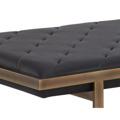 Kayla Leather Backless Bench - LOOMLAN - SUNPAN - Bedroom Benches