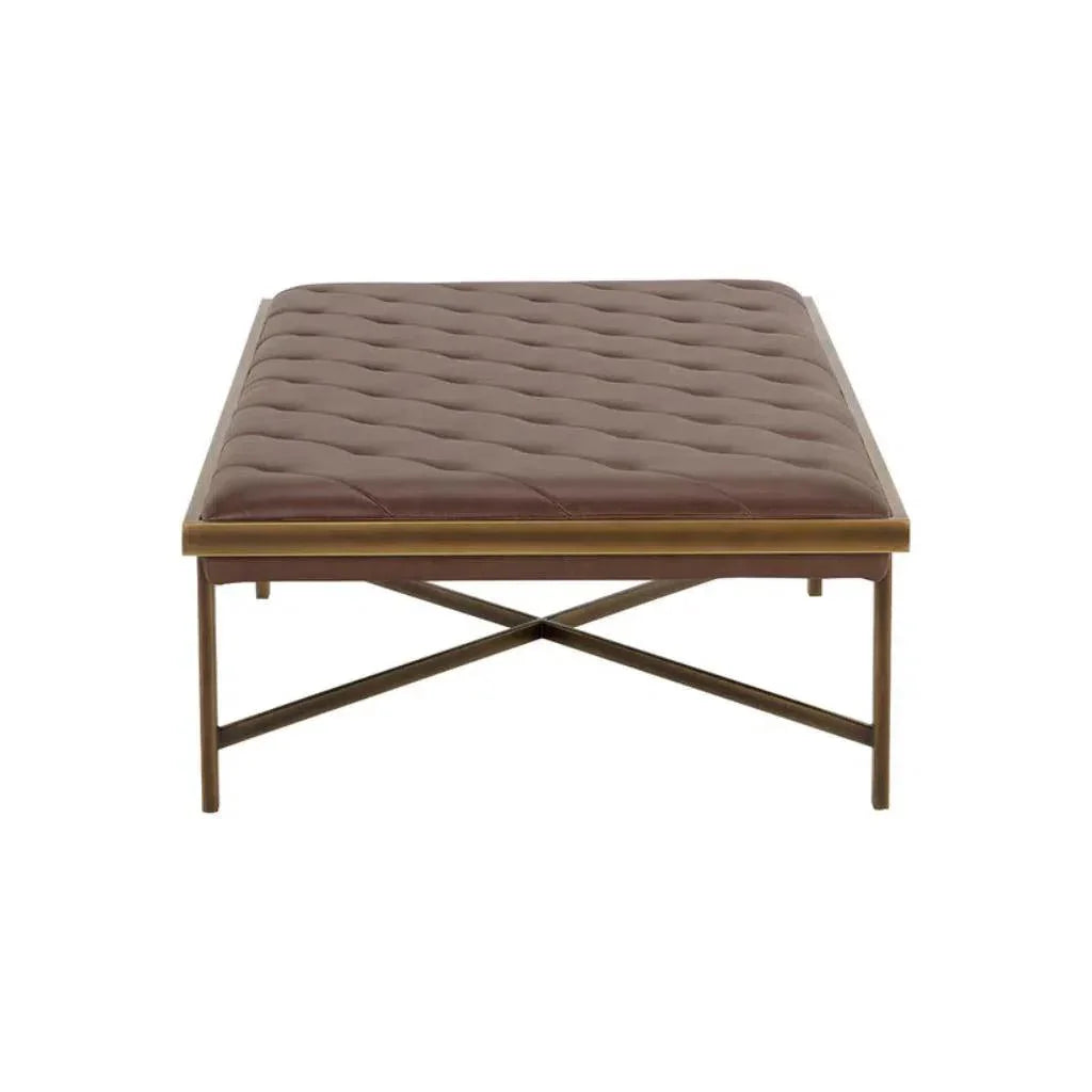 Kayla Leather Backless Bench - LOOMLAN - SUNPAN - Bedroom Benches