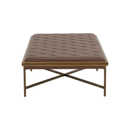 Kayla Leather Backless Bench - LOOMLAN - SUNPAN - Bedroom Benches