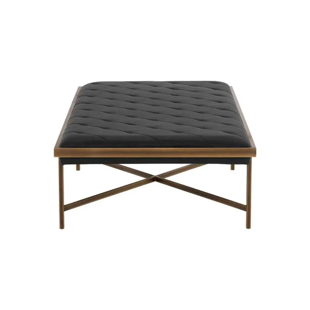 Kayla Leather Backless Bench - LOOMLAN - SUNPAN - Bedroom Benches